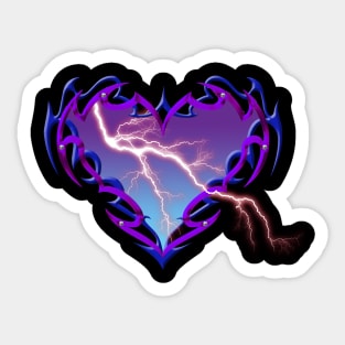 Tribal Heart Sticker